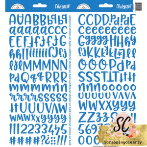 Doodlebug Design - Cardstock Stickers Abigail Blue Jean