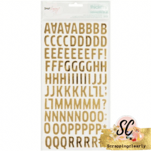 Fine & Dandy Thickers Alpha Stickers 5.5"X11" 202/Pkg