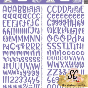 Doodlebug Abigail Font Alpha Cardstock Stickers 6"X13" 2/Pkg