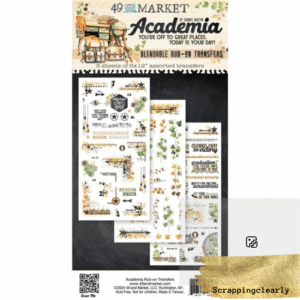 49 and Market - Academia Rub-On Transfer Set