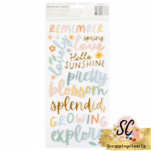 Sunny Blooms - Thickers Stickers 80 pcs