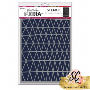 Dina Wakley Media Stencil - Triangle Fence