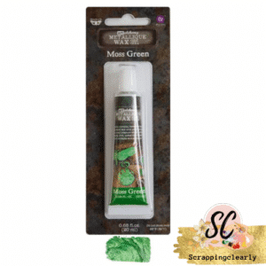 Finnabair Art Alchemy Metallique Wax .68 Fluid Ounce - Moss Green