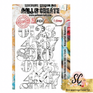 AALL & CREATE STAMP Newsprint Numbers A7 - #434