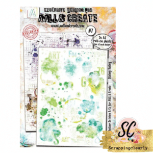 Aall & Create #7 - A5 Rub-Ons - Stainy Rainy