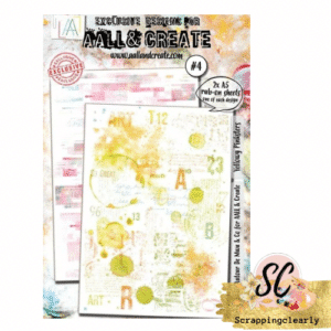 Aall & Create #4 - A5 Rub-Ons - Yellowy Pinksters