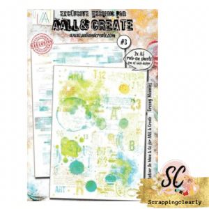 Aall & Create #3 - A5 Rub-Ons - Greeny Meanies