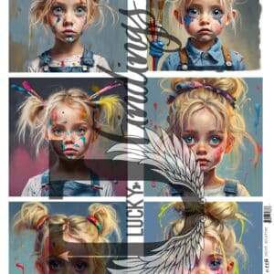 LUCKYfindings Imagery Sheet - paint splatter