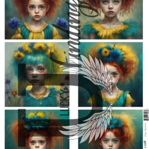 LUCKYfindings Imagery Sheet - blue thistle