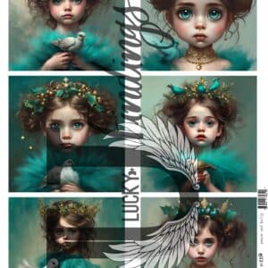 LUCKYfindings Imagery Sheet - peace and holly
