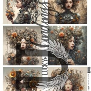 LUCKYfindings Imagery Sheet - cogs and spirals