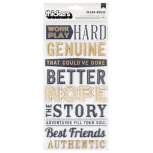 Cedar House - Thickers Stickers 84 pcs