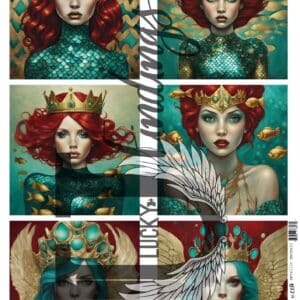 LUCKYfindings Imagery Sheet - metallic mermaid