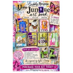 Scribbly Mariposa Junque Art Book Kit