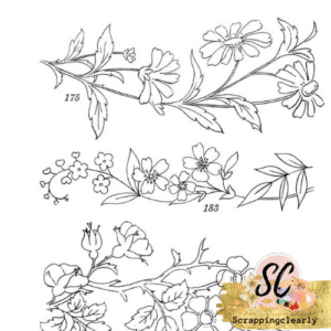 Tim Holtz Cling Stamps 7"X8.5" - Embroidery