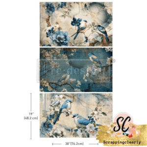 Re-Design Decoupage Decor Tissue Paper - Sapphire Wings