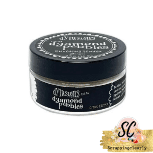 Dylusions Dyamond Pebbles - Clear White Embossing Powder