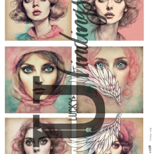 LUCKYfindings Imagery Sheet - flossy lady