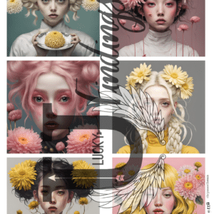 LUCKYfindings Imagery Sheet - chrysanthemum