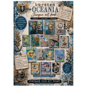 Bursted Oceania Junque Art Book Kit