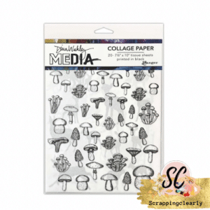 Dina Wakley Media Collage Tissue Paper 7.5"X10" 20/pkg - The Forest