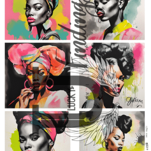 LUCKYfindings Imagery Sheet - neon magic