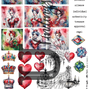 LUCKYfindings Artist Trading Collectives - Queen of hearts 1