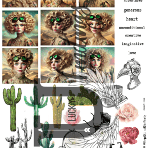 LUCKYfindings Artist Trading Collectives - desert rose