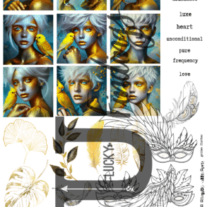 LUCKYfindings Artist Trading Collectives - golden futter
