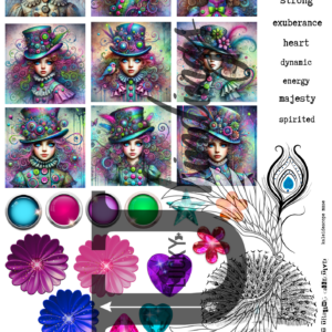 LUCKYfindings Artist Trading Collectives - kaleidoscope muse
