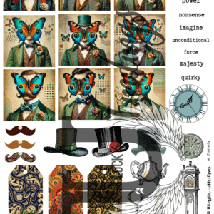 LUCKYfindings Artist Trading Collectives - Mr flutterby