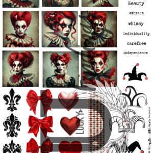 LUCKYfindings Artist Trading Collectives - harlequin