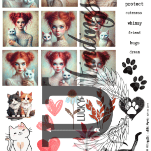 LUCKYfindings Artist Trading Collectives - kitten love