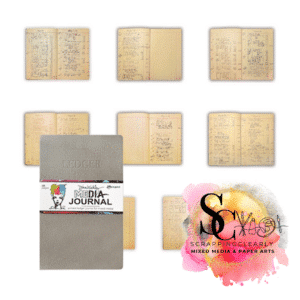 Dina Wakley Media Journal Printed Ledger 12"X7.5"