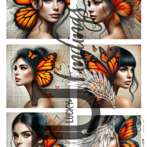 LUCKYfindings Imagery Sheet - painted lady