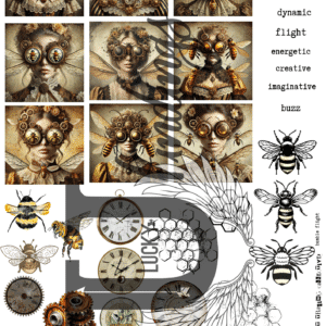 LUCKYfindings Artist Trading Collectives - bumble flight