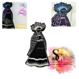 ArtFoamies Danita Art | Frida Angel | Foam Stamp - Small
