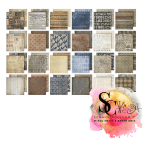 Idea-ology - Tim Holtz - 8 x 8 Paper Pack - Vault Dapper