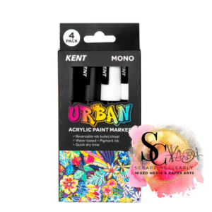 Kent Urban Acrylic Paint Markers 4 Pack - Mono