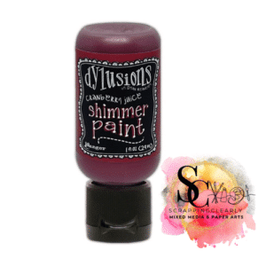 Dylusions Shimmer Paint 1oz - cranberry juice