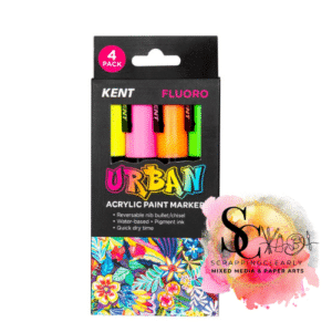 Kent Urban Acrylic Paint Markers 4 Pack - Fluoro