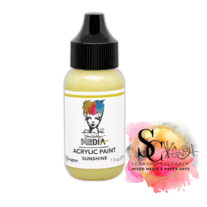 Dina Wakley Media Heavy Body Acrylic Paint 1oz Sunshine