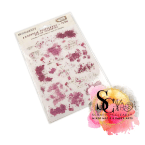 49 And Market Essential Textblends Rub-Ons 6"X8" 2/Pkg - Plum
