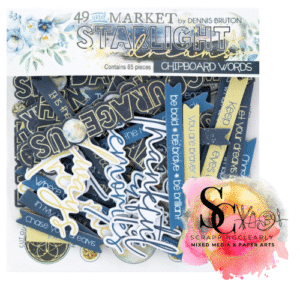 49 And Market Chipboard Set - Starlight Chipboard Words