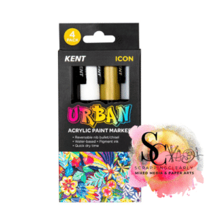 Kent Urban Acrylic Paint Markers 4 Pack - Icon