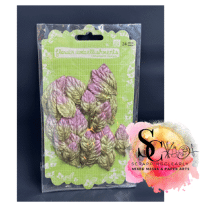 Prima Flowers Flower Embellishments Velvet Heirloom Rose Leaves - Vineyard