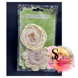 Prima Flowers Flower Embellishments Romani Rose  - Seashell