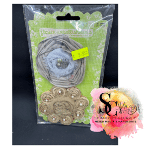 Prima Flowers Flower Embellishments Romani Rose  - Mushroom