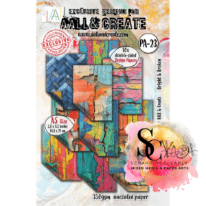 AALL And Create Design Double-Sided Cardstock A5 10/Pkg - Bright & Broken