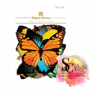 Paper House Self-Adhesive Butterfly Die-Cuts - 24pc